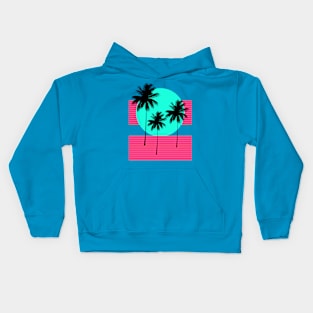 Hello California - Sunset Palms Kids Hoodie